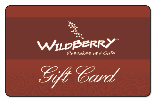 wildberry logo on a dark red background