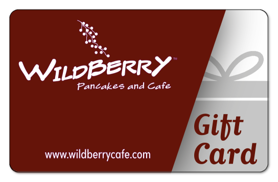 wildberry logo on a dark red background